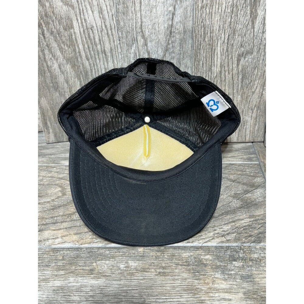 Vintage Trucker Hat Mesh Snapback I Might Not Always Be Right Spellout Black Cap - Picture 6 of 12